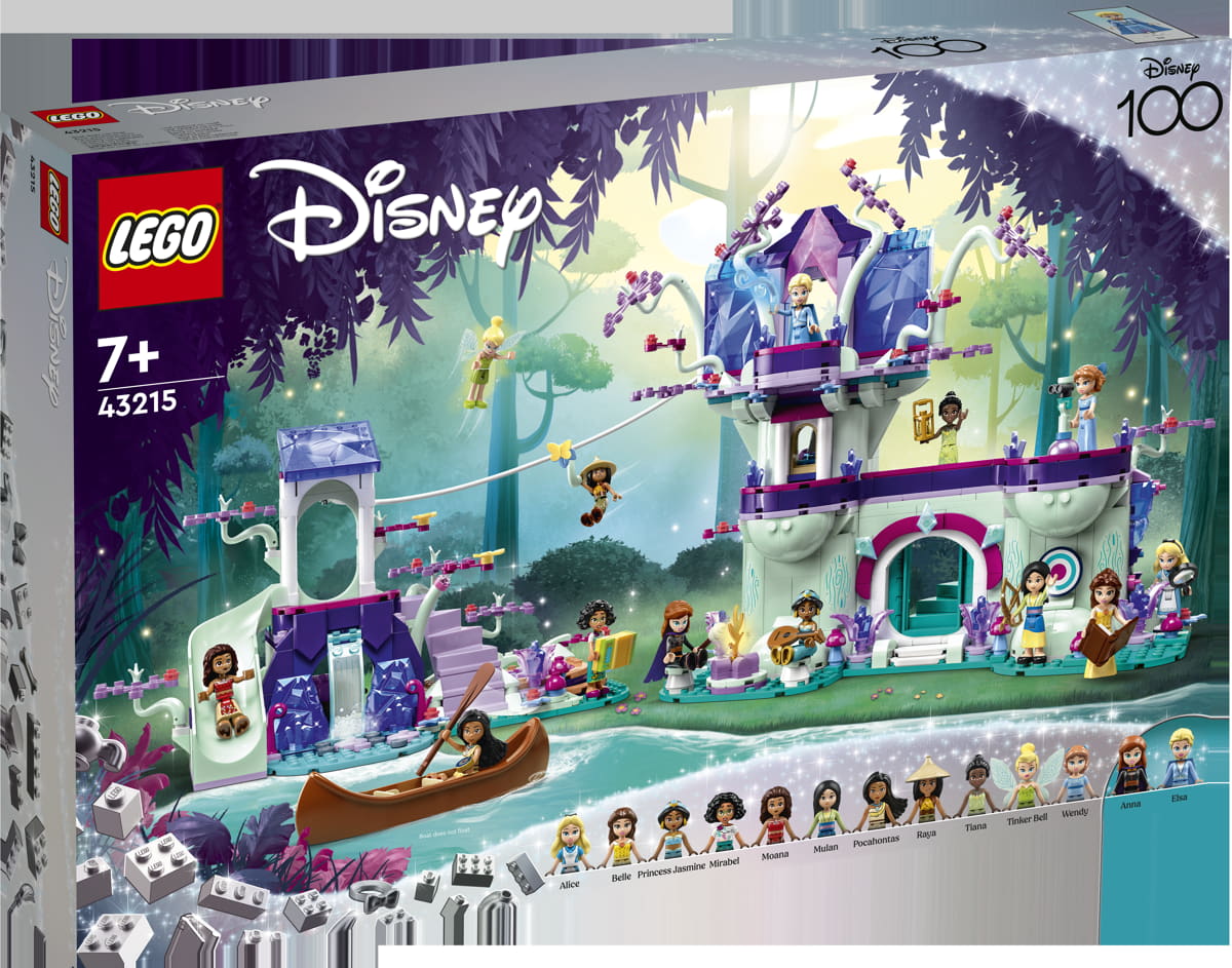 LEGO 43215 Disney La Casa sull'Albero Incantata con 13 Mini Bamboline come  la Pr