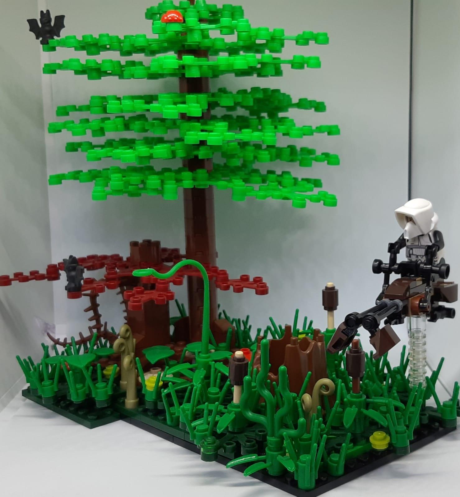 Albero Di Natale Lego Istruzioni.Piccolo Diorama Endor Speeder Star Wars E Istruzioni Gratuite Orangeteam Lug Otlug Appassionati Mattoncini Lego