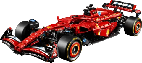 Costruita per gareggiare: ecco la Ferrari SF-24 F1® rossa LEGO® Technic™ in nuovi dettagli intricati