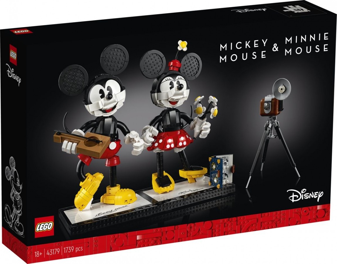 SET LEGO® 43179, I PERSONAGGI di TOPOLINO E MINNIE DISNEY in MATTONCINI