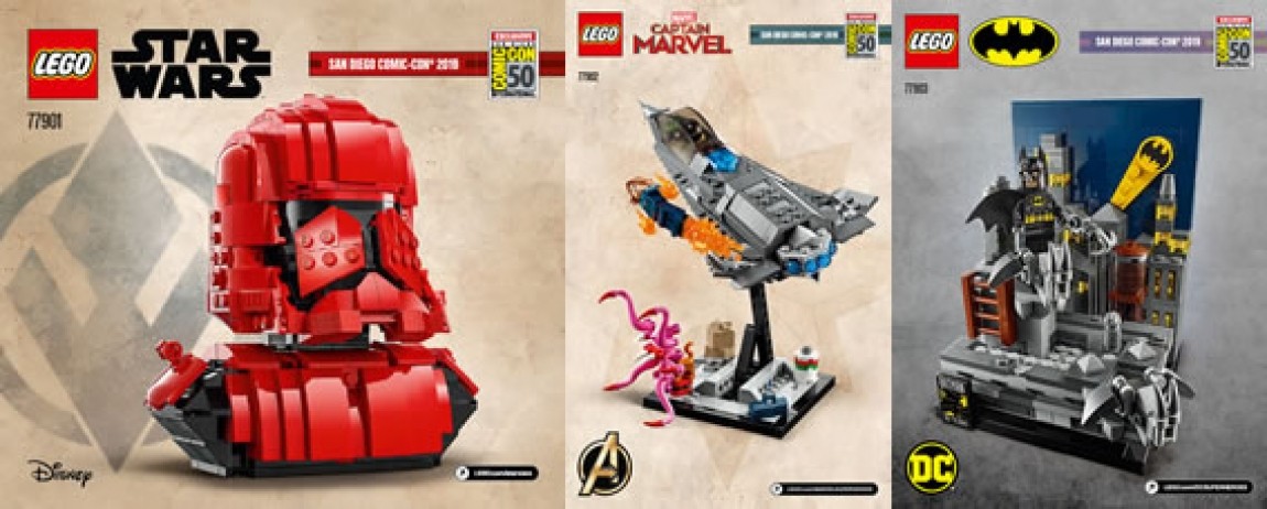 Le istruzioni dei Set Esclusivi LEGO® San Diego Comic Con 2019 disponibili in pdf