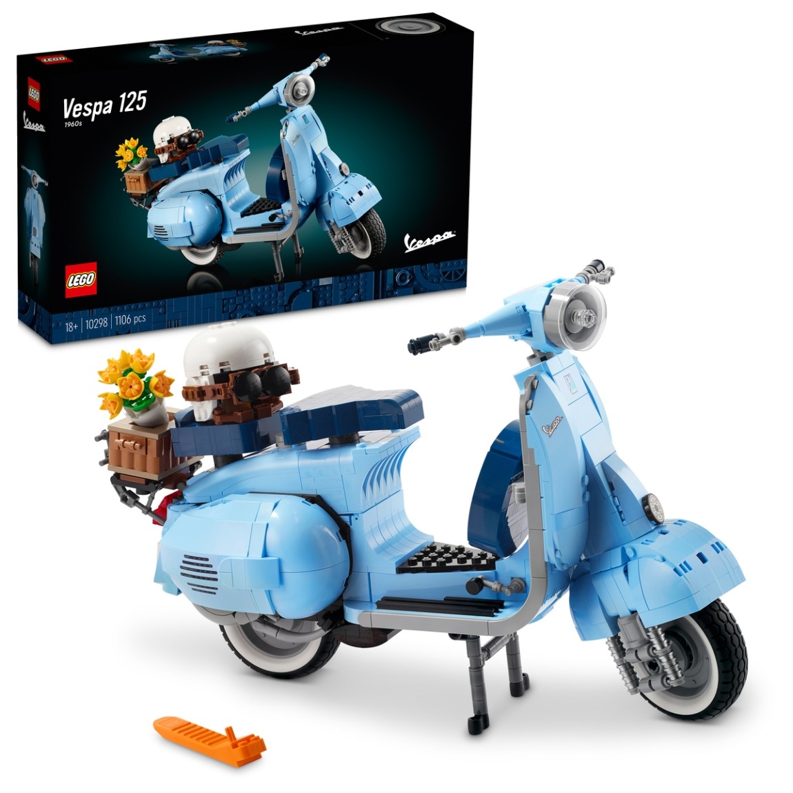 SET LEGO® 10298, VESPA 125 l' icona a 2 ruote in mattoncini LEGO®