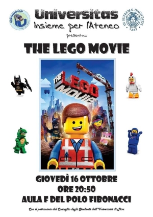Proiezione di LEGO® THE MOVIE presso AULA F del Polo Fibonacci Università di Pisa