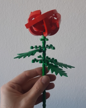 Rosa in mattoncini LEGO