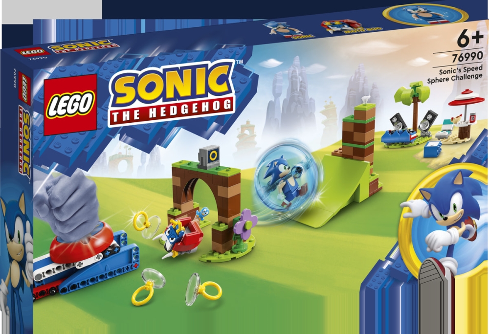 SET LEGO® 76990 Sonic the Hedgehog Sfida della sfera di velocità di Sonic