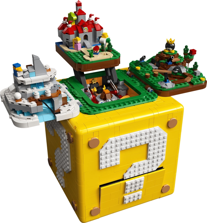 Nell’universo di LEGO® Super Mario™ arriva il set LEGO Blocco punto interrogativo Super Mario 64™