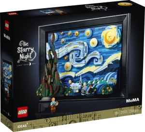SET LEGO® Ideas 21333, il famoso dipinto La notte stellata di Vincent van Gogh in mattoncini