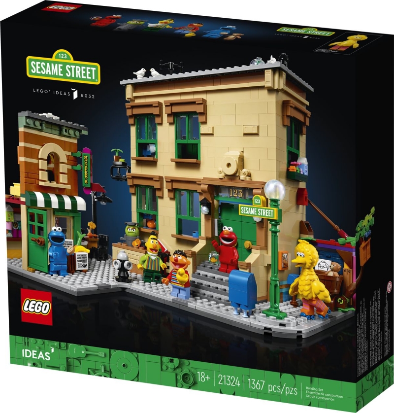 LEGO® SET 21324 - 123 SESAME STREET: IL PIU FAMOSO QUARTIERE DI NEW YORK RIVIVE GRAZIE A LEGO® IDEAS